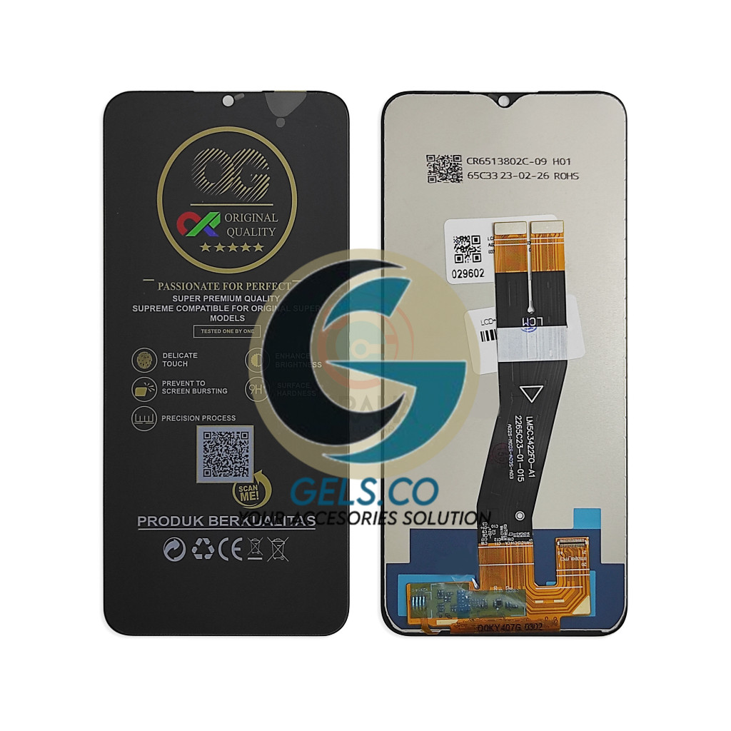 LCD TOUCHSCREEN SAMSUNG A02S / A025 / A02 2 SOKET OG  SUPER FULLSET