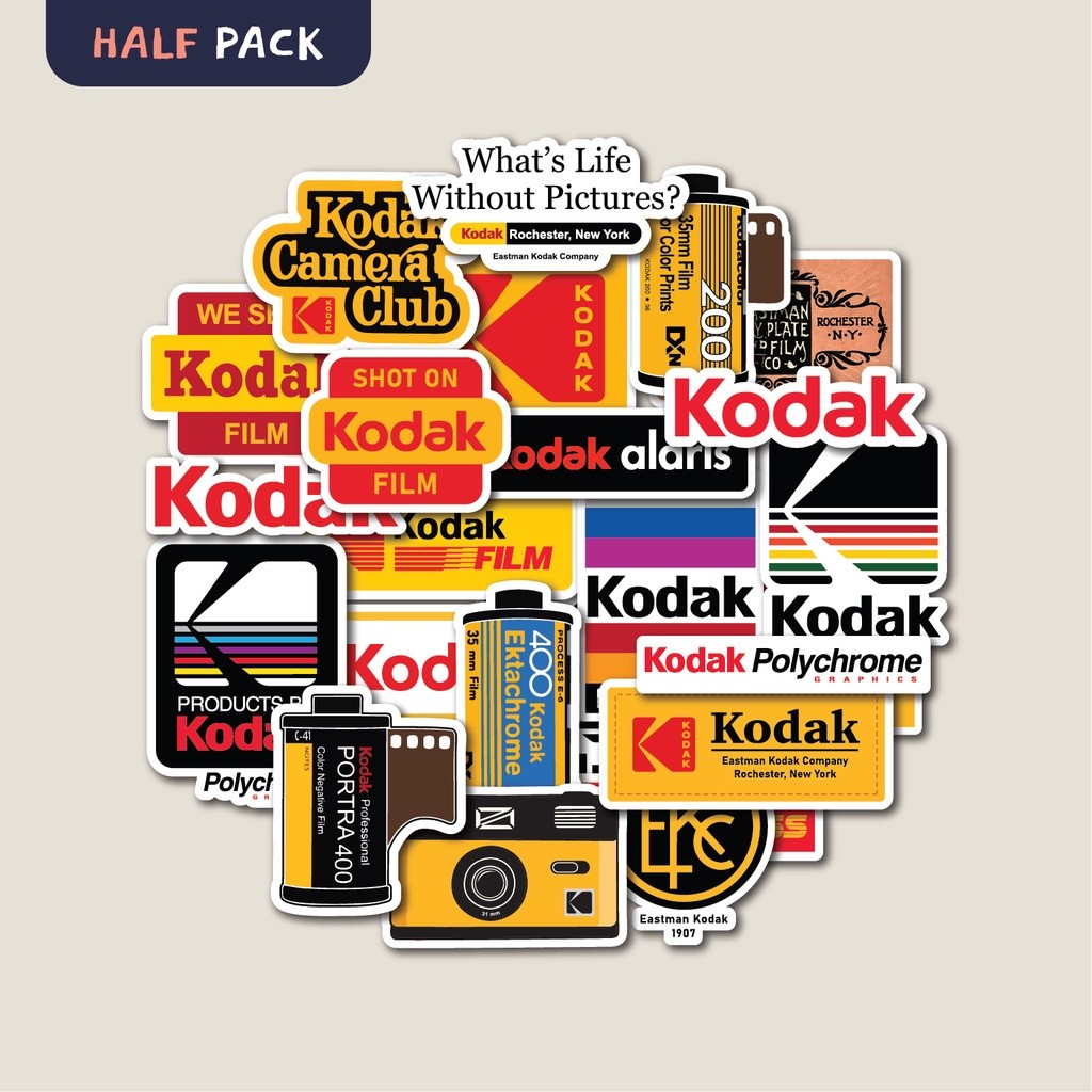 

STICKER PACK KODAK PACKAGE | STICKER TUMBLER | STIKER LAPTOP KOPER HELM