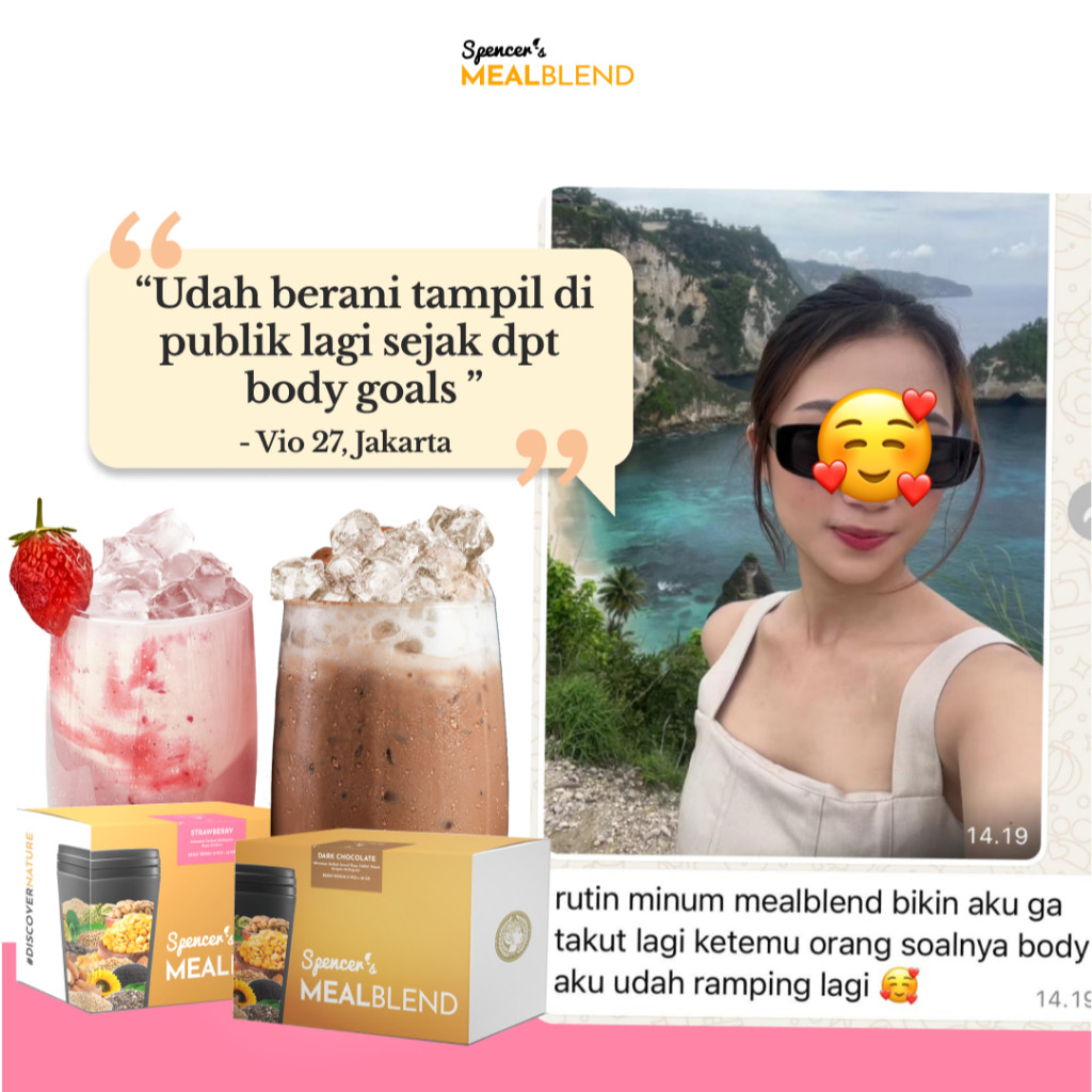

Spencer's MealBlend - Makanan Pengganti Bantu Turun BB Defisit Kalori Anti Ribet
