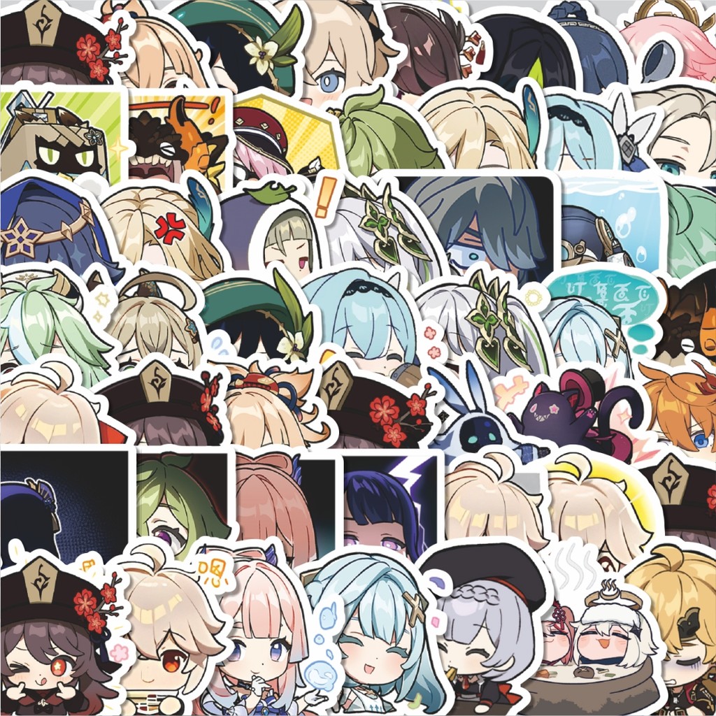 

Stiker Cutting Pack Stiker Anime Genshin Impact Isi 100Pcs Series Aesthetic Lucu Keren Untuk Koper Bahan Vynil