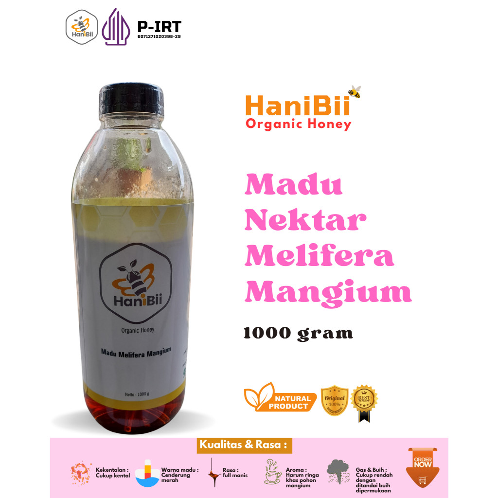 

NEW Madu Murni Asli Nektar Hutan Akasia Netto 1 Kg HaniBii Maduku PREMIUM