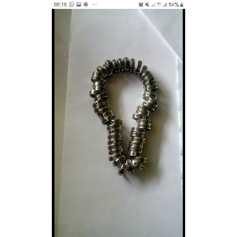 | RING MERPATI BAJA SLIM TANDA PEDAMPING TRAH LASER .