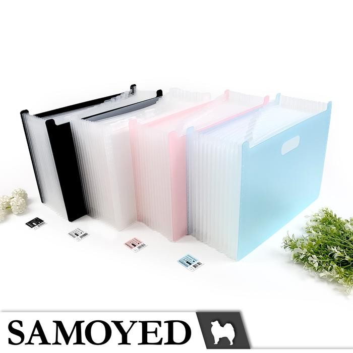 

Promo Map Harmonika / Sekat / Expanding Folder / Box / File A4 Samoyed EFD-4S - H Black Terlaris