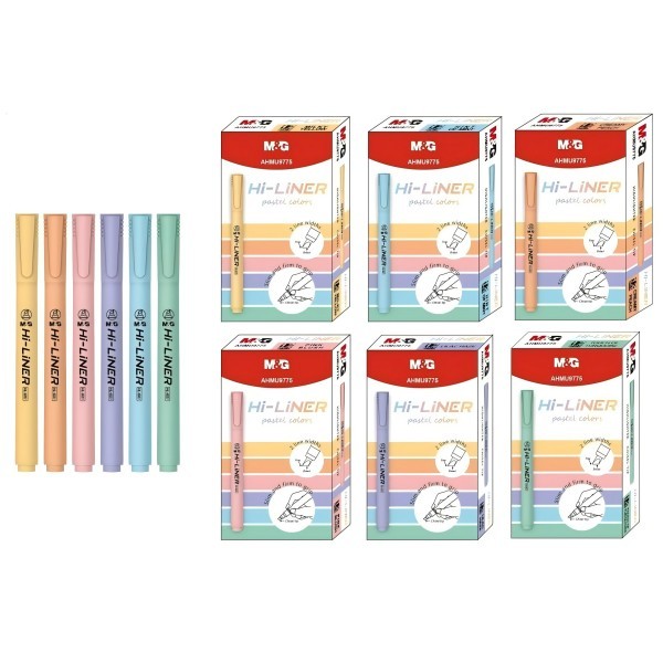 

M&G Stabilo Highlighter Hi-Liner AHMU9775 (Warna Pastel)