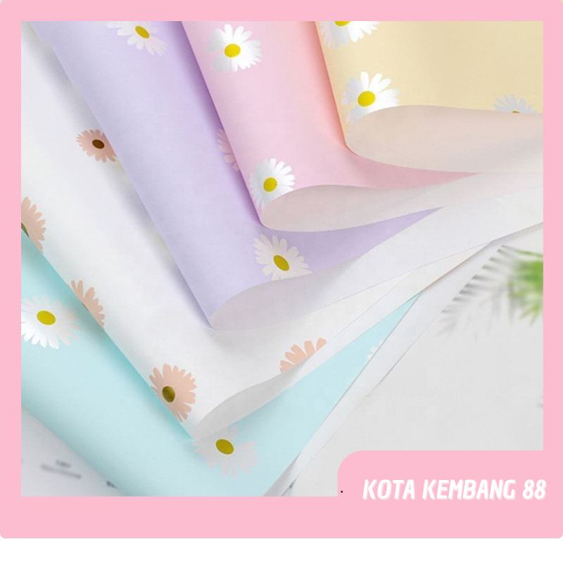 

PROMO!20 LEMBAR Kertas Cellophane Buket Bunga Daisy Flower Wrapping Paper Florist Kertas KB066READY