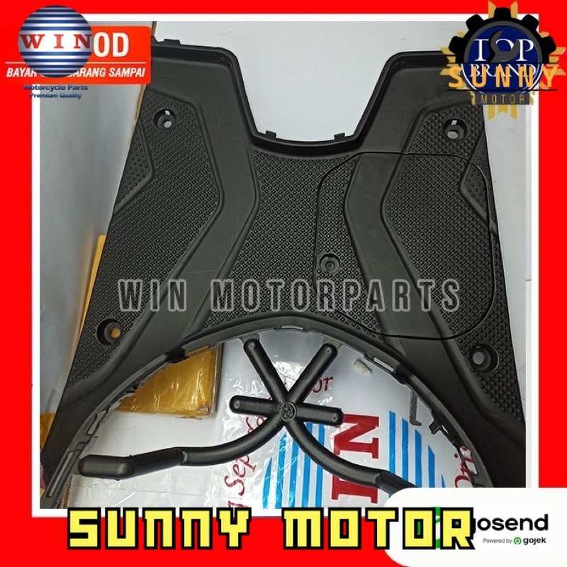 Pijakan Kaki + Tutup Aki Beat FI CBS K25 2012 2013 2014 | footrest atas WIN | bordes dek injakan mot