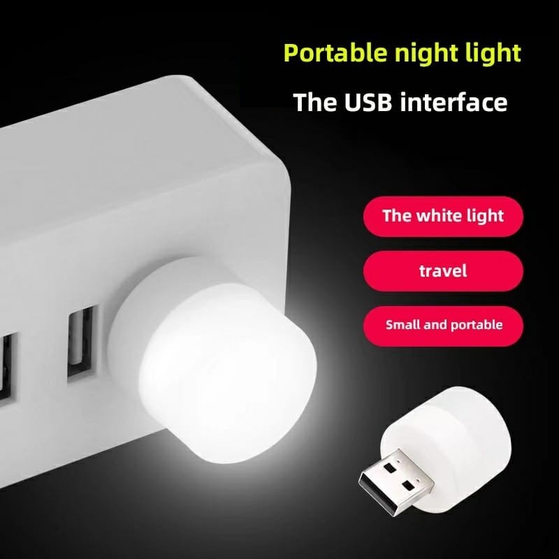 

Lampu USB Mini LED Putih Lamp USB Eye Lampu Tidur Mini Portable Travel Lampu Baca Kecil Lampu Hias Emergency