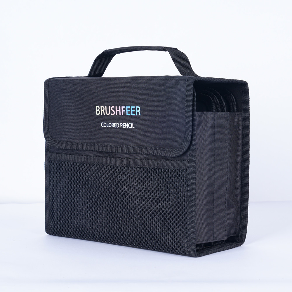 

High-Quality 200-Hole Handheld Pencil Case Colorful Sketching Pencils Stationery Storage Bag for Artists And Students