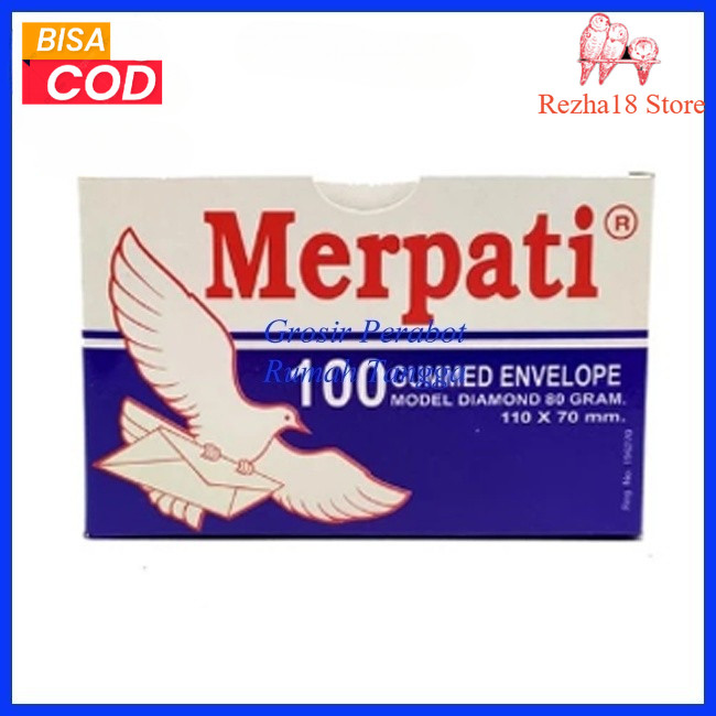 

R18 AMPLOP MERPATI VISIT 80GR @100LEMBAR