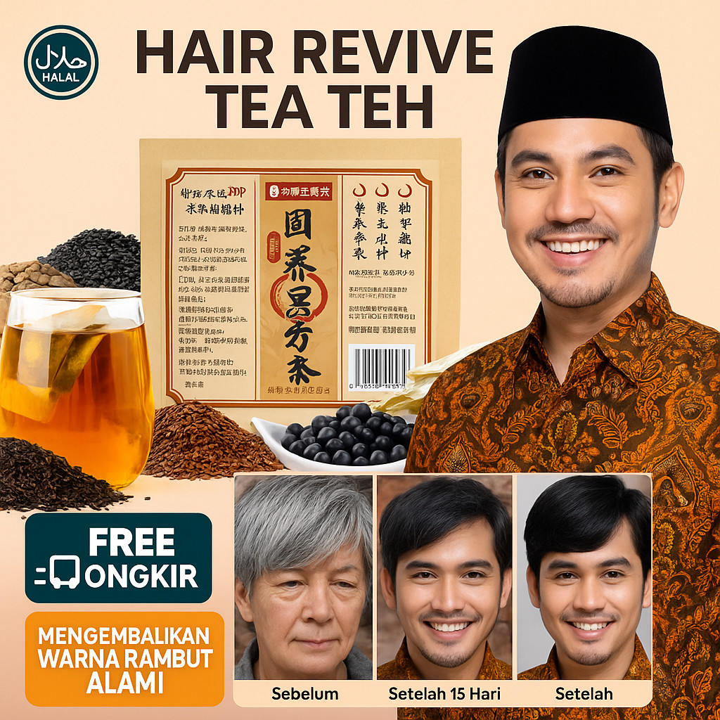 

【COD+Beli 1 gratis 1】Hair Revive Tea/Teh untuk Menyehatkan Akar Rambut Mengurangi Uban Melebatkan Rambut/Teh Herbal/Perawatan Rambut/Untuk Lansia/Mencegah Uban Dini/Anti Gray
