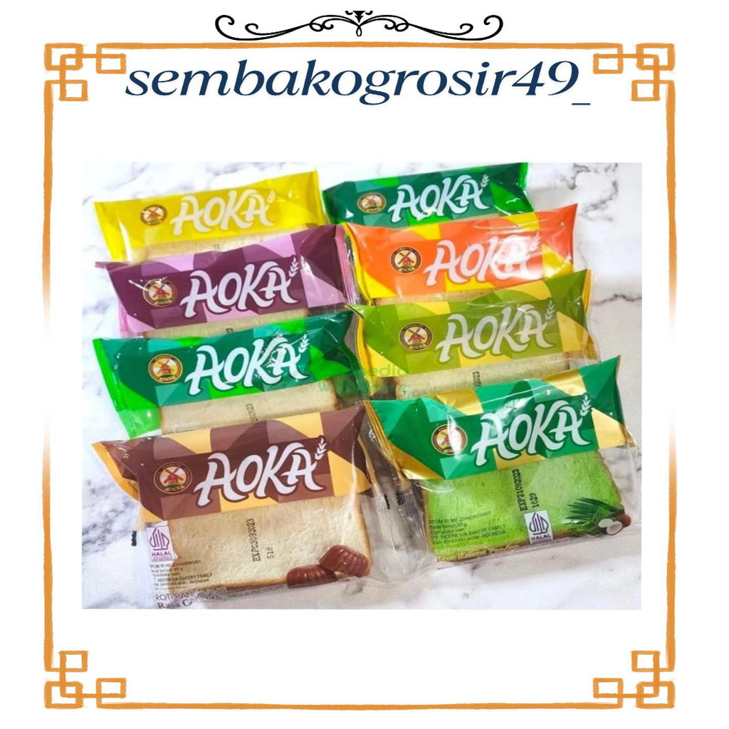 

SSG49 AOKA ROTI PANGGANG RAS AOKA ROTI KEJU NANAS VANILLA COKLAT DURIAN
