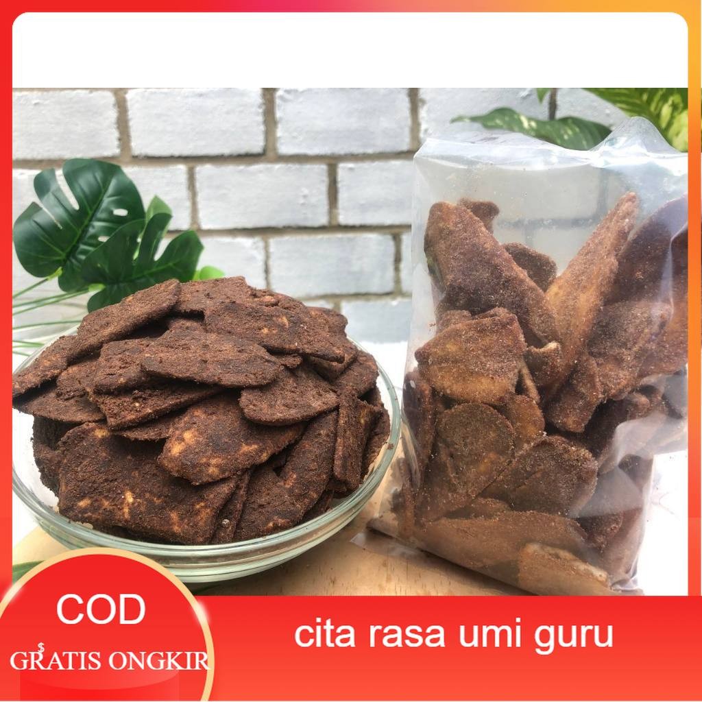 

COD 250gram Keripik Pisang Cokelat Lampung RAJA CEMIL Irisan Panjang termurah