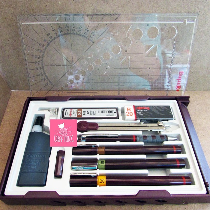 

ROTRING Rapido College Set 0.1/0.3/0.5 Technical Drawing Pen