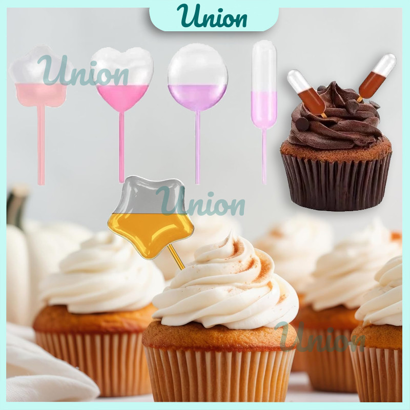 Pipet Cupcake / Sedotan Peras Plastik Ukuran 4ml 50 PCS