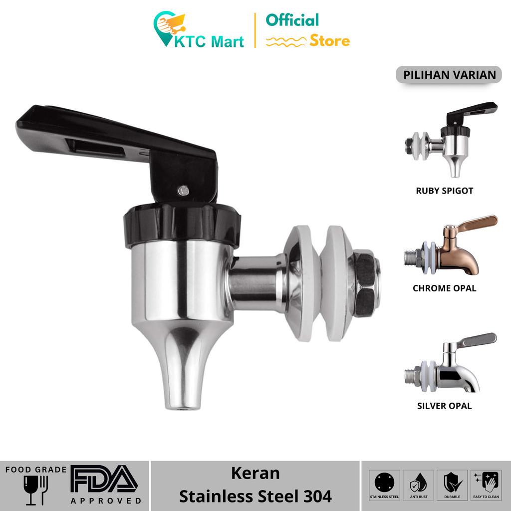 Keran Boiler Stainless Dispenser Air Panas/ Water Dispenser Water Jug Milktea Kran jus