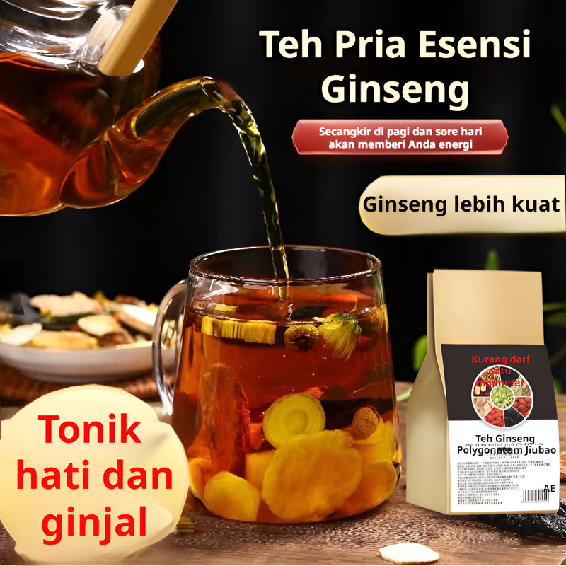 

[Vitalitas dan Kesehatan Ginjal] Teh Nutrisi Pria/Ginseng Polygonatum Kombinasi Tradisional/Minuman Herbal Menyehatkan Hati/Teh Penambah Energi dan Kekebalan Tubuh