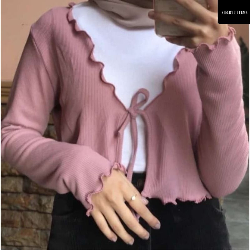 Cardigan Ceyyon/Cardigan Kriwil/Cardigan Virall Ala korea