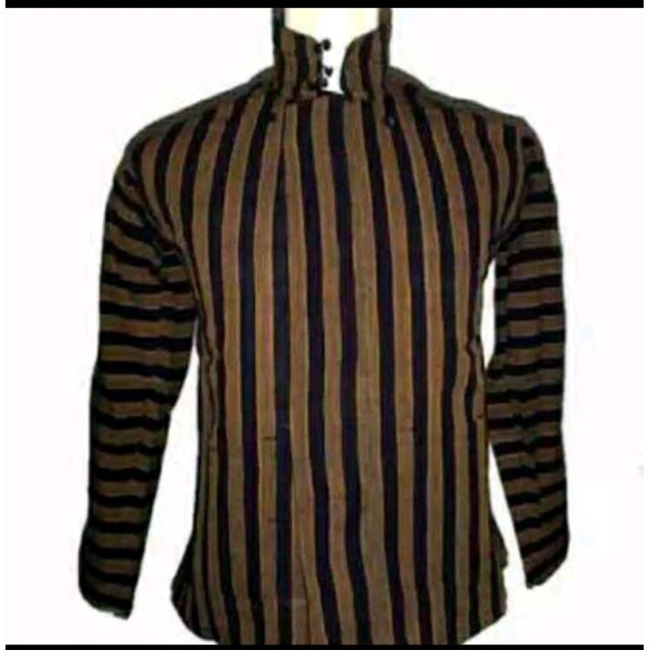 laris -PAKAIAN LAKI PRIA COWO ADAT JAWA SURJAN LURIK SORJAN LURIK UK. JUMBO - S
