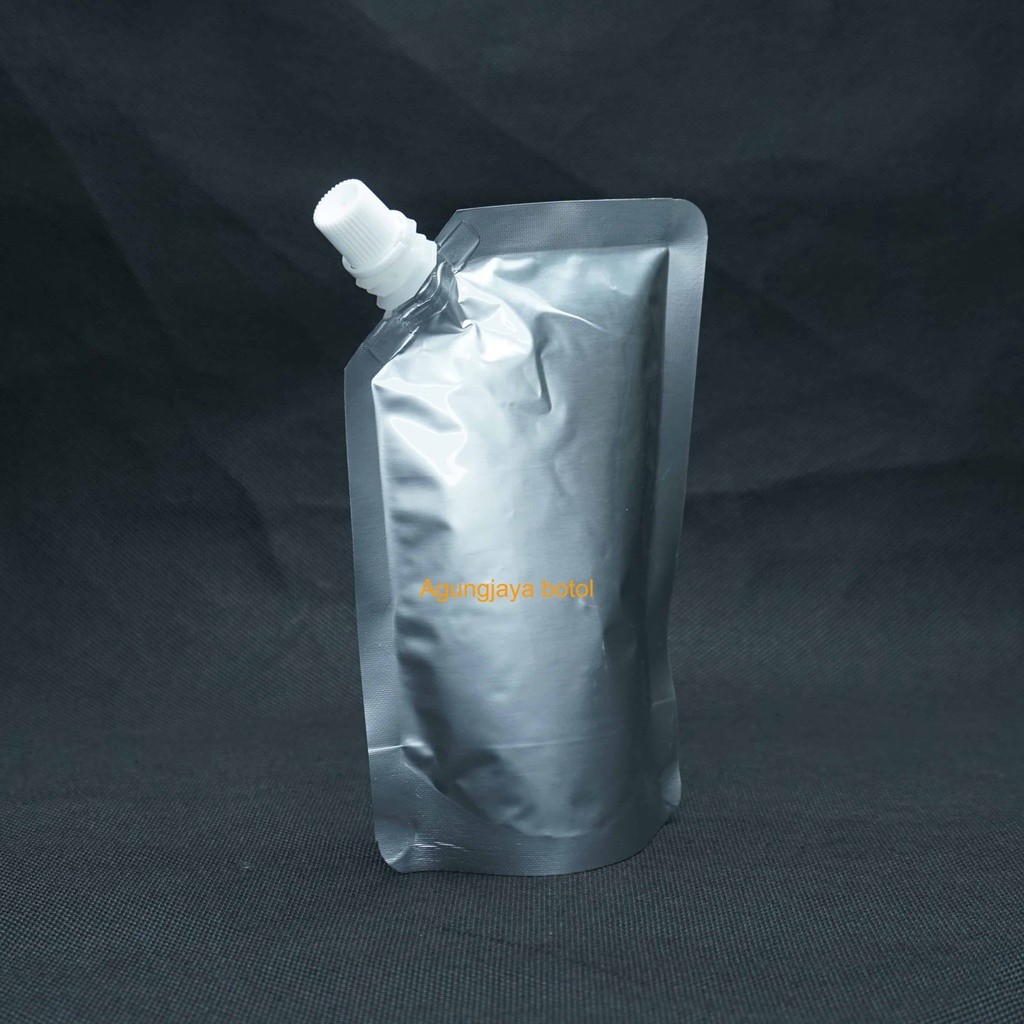 Spoutpack 1000 ml Alumunium Silver/ Kemasan Pouch Cair