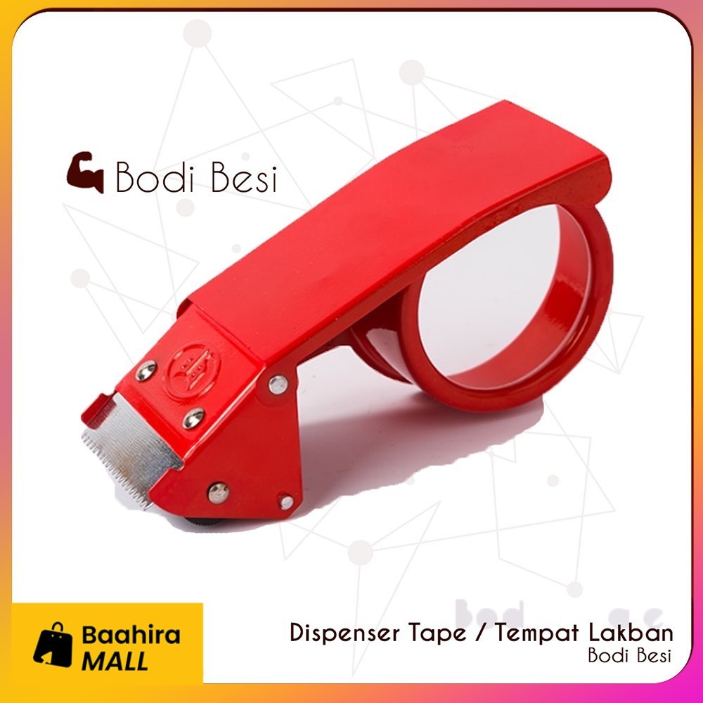 

Dispenser Tape Tempat Pemotong Lakban Bodi Besi Tajam MURAH