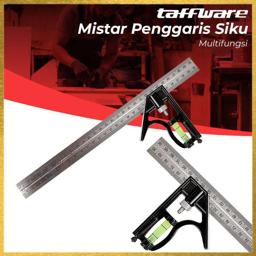 

Taffware Mistar Penggaris Siku Adjustable Angle Ruler Waterpass 305mm - ZEAST