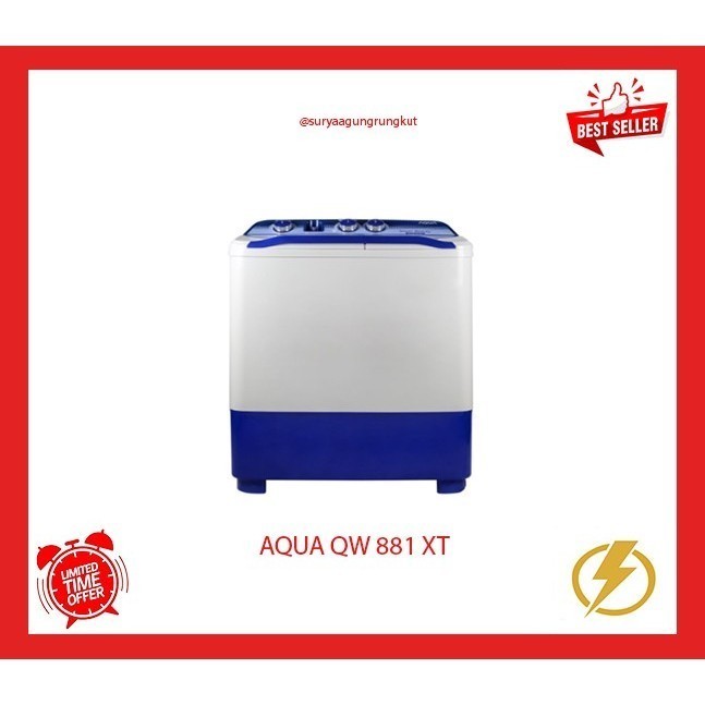 MESIN CUCI AQUA 8 KG - QW 881 XT