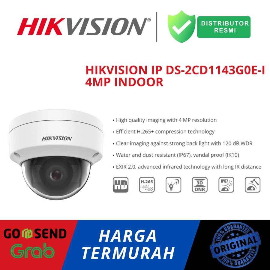 HIKVISION IP CAMERA DS-2CD1143G0E-I 4MP INDOOR