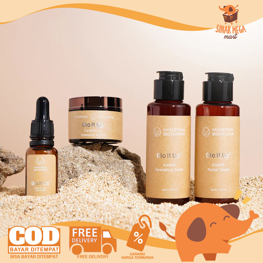 Mineral Botanica Glo It Up Series Toner Cream Serum / Perawatan Wajah Anti Penuaan