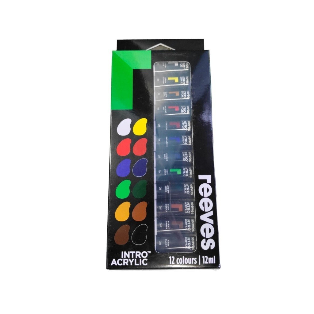 

reeves intro acrylic/cat akrilik 12 clr x 12ml