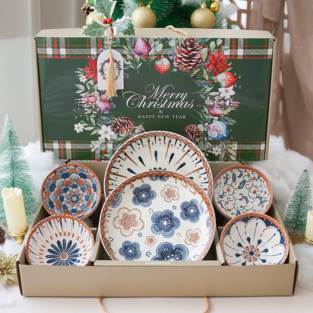 HY76R  Hamper Christmas Bowl Set Christmas Hamper Natal dan Tahun Baru