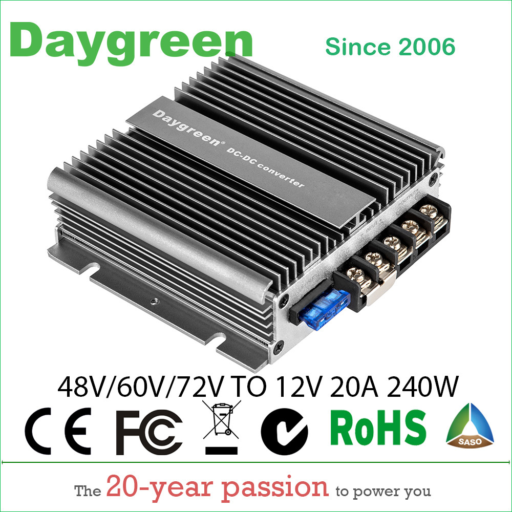 40-90V TO 12V 13.8V 20A (48V to 12V, 60V to 12V, 72V to 12V 20A) 240W DC DC Step Down Converter CE R