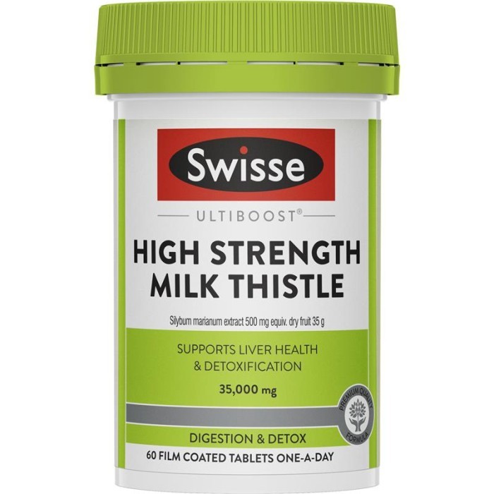 

Swisse Ultiboost High Strength Milk Thistle 100 Tablets - 60 Tablets