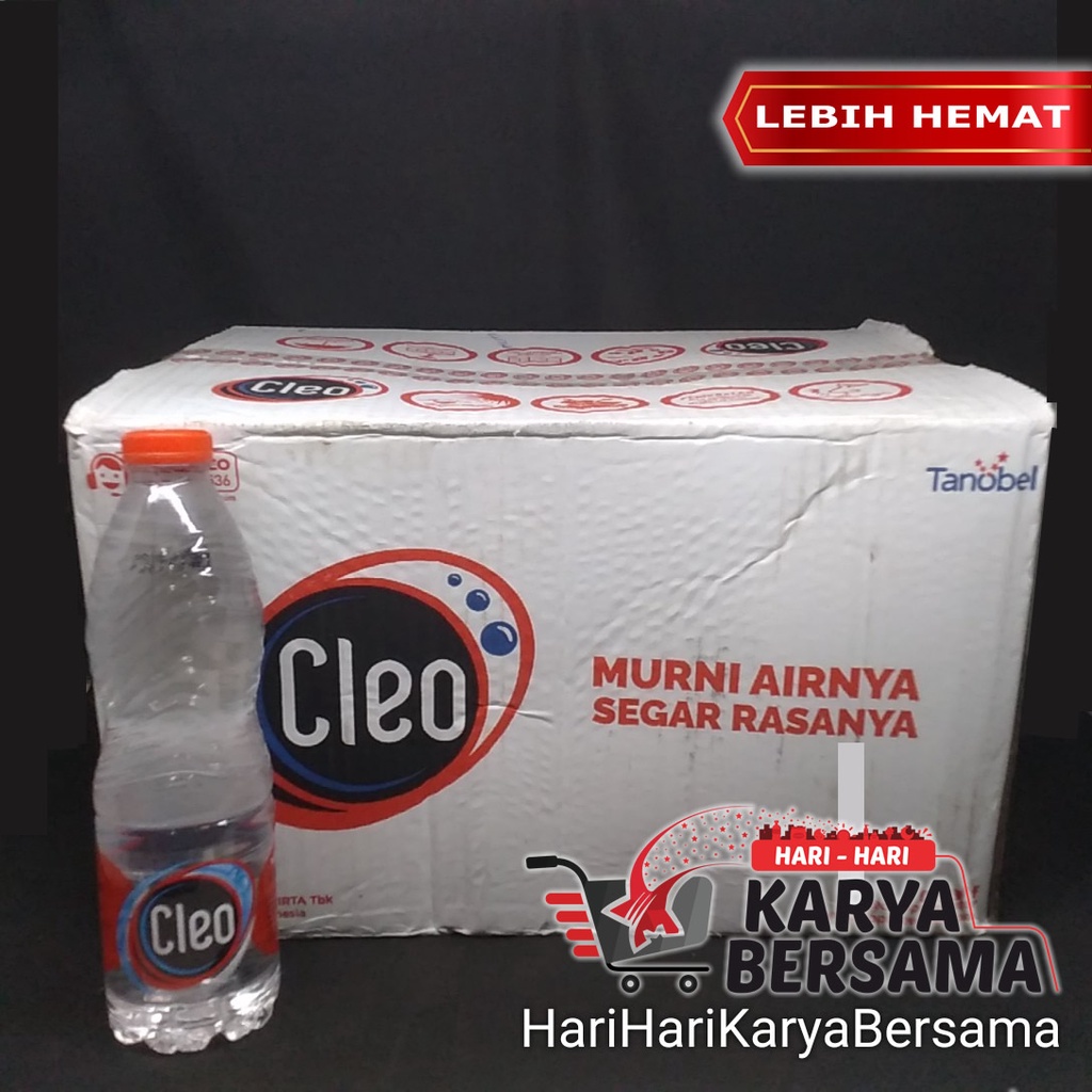 

MINUMAN AIR MINERAL CLEO BOTOL PER-KARTON ISI 24'S X 550ML