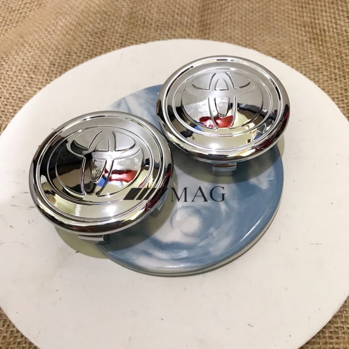 Dop Roda Velg Toyota Emblem 57MM Yaris Altis Vios Dop Roda Logo Toyota