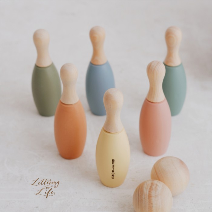 Colorful Bowling Set | Lettering and Life