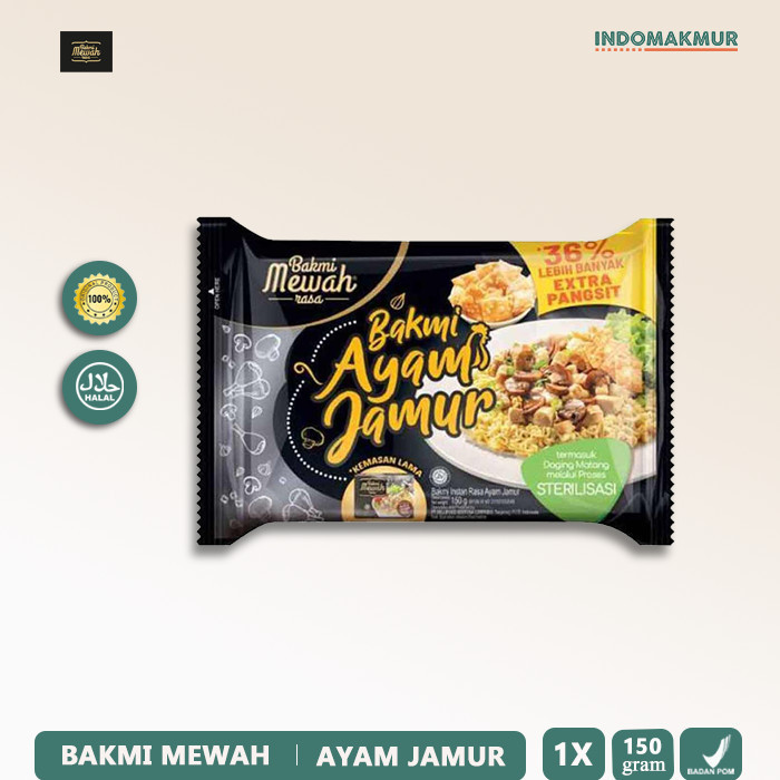 

Mie Instan Bakmi Mewah Ayam Jamur 150 Gr