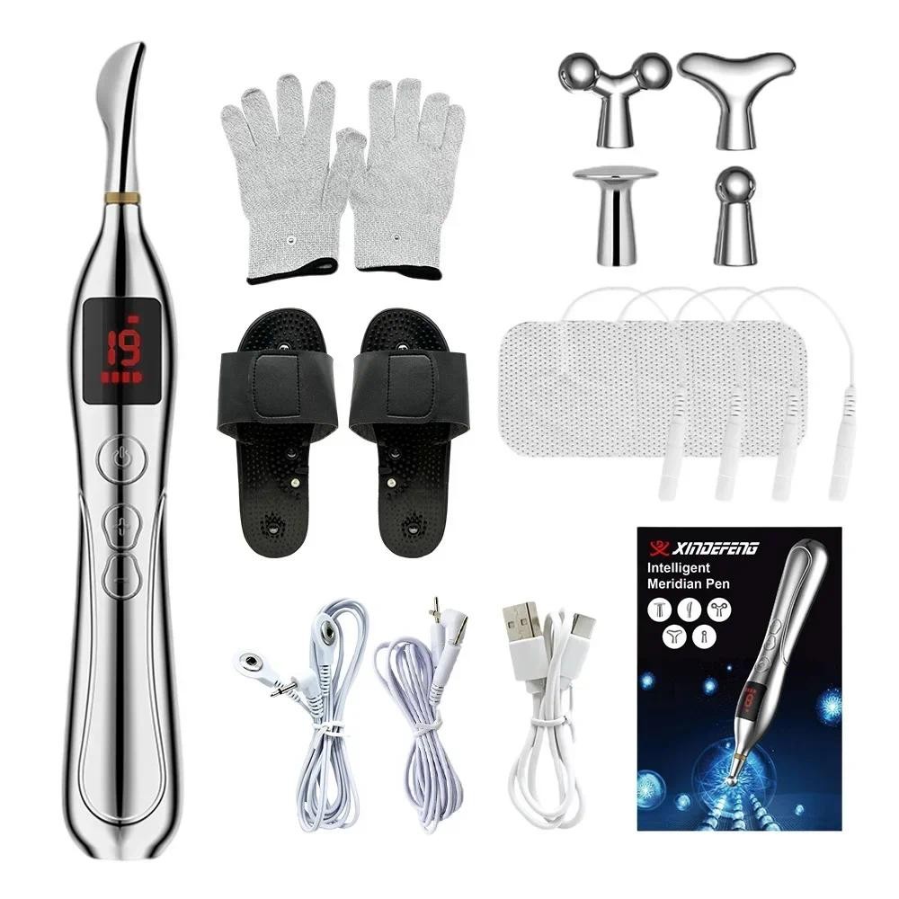 

Electric Acupoint Massage Pen Pain Relief Treatment Electronic Meridian Energy Full Body Tens Pulse Massage Pen Relieve Fatigue