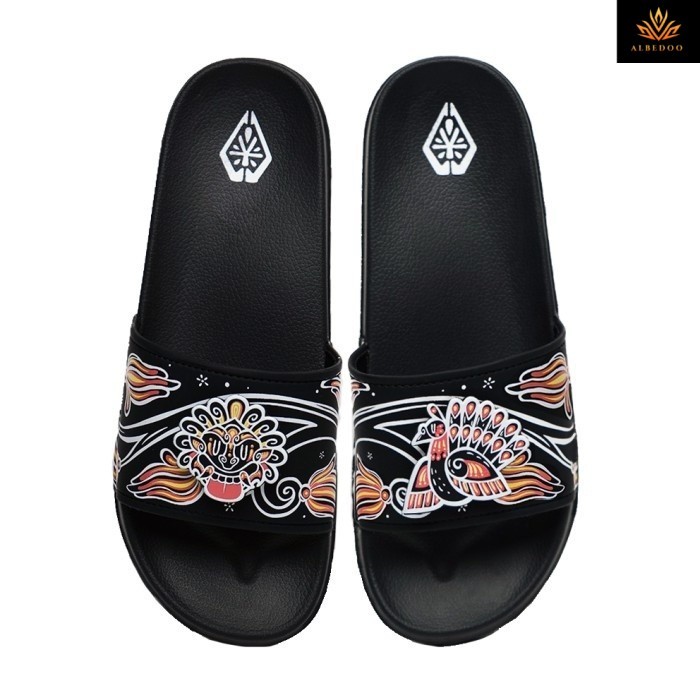 Loggo - Sandal Loggo x Yogahya - warna Hitam Size 38-44