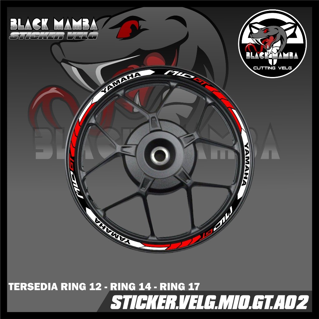 Sticker Velg Mio Gt - Stiker Lis List Variasi Ban/velg Mio Gt