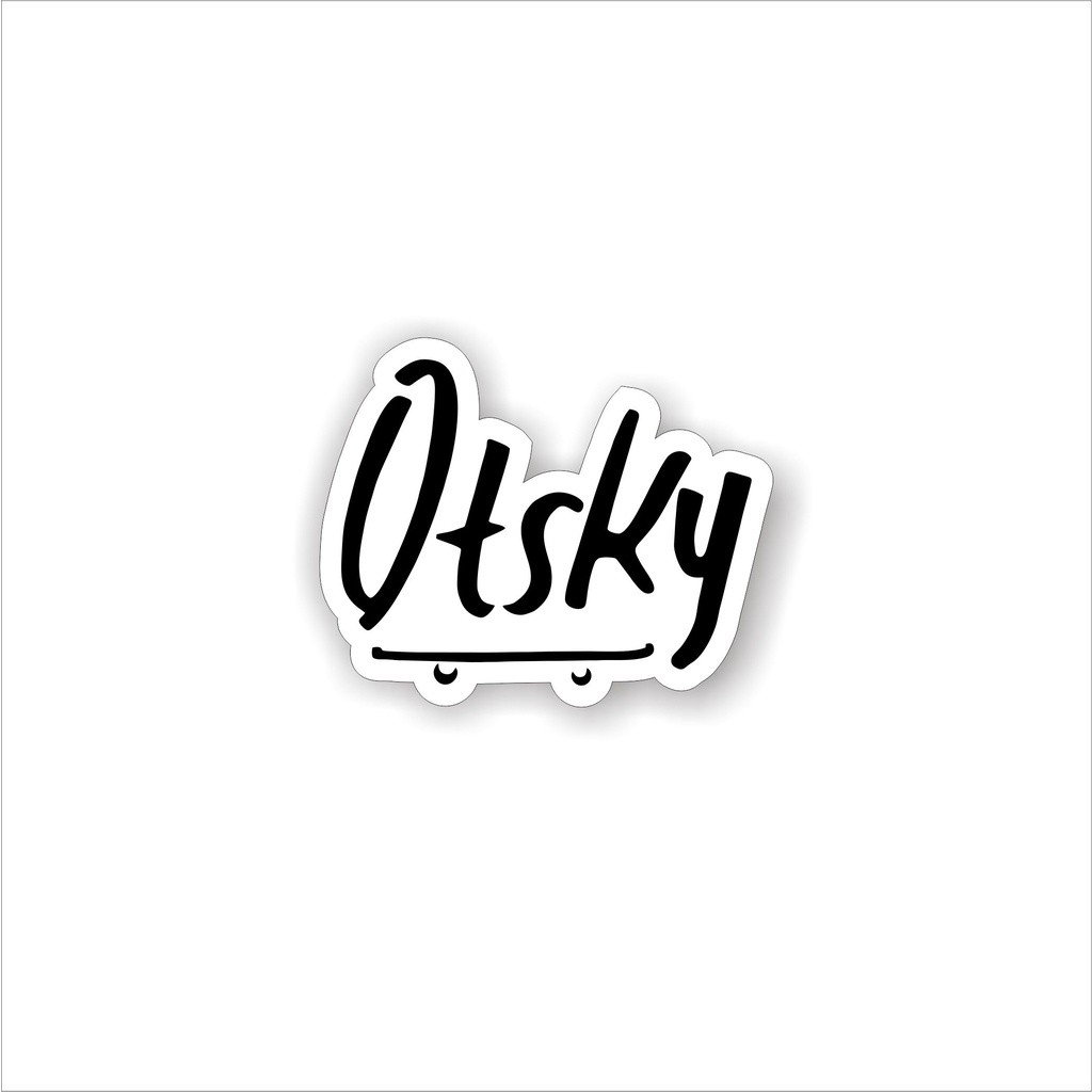 

STIKER OTSKY STICKER BRAND DISTRO STIKER HELM MOTOR STRIPING STIKER KOPER LAPTOP SATUAN