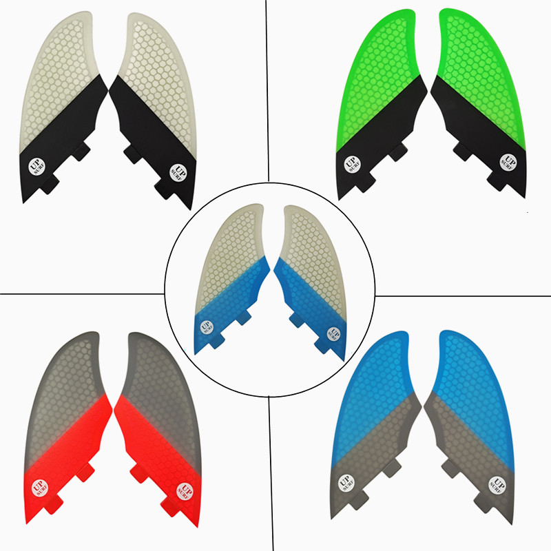 

Surfing Quilhas UPSURF FCS Fins Twin Fin Surfboard Honeycomb Kitesurf Christmas Gifts 2Pcs Surf Accessory prancha de surf