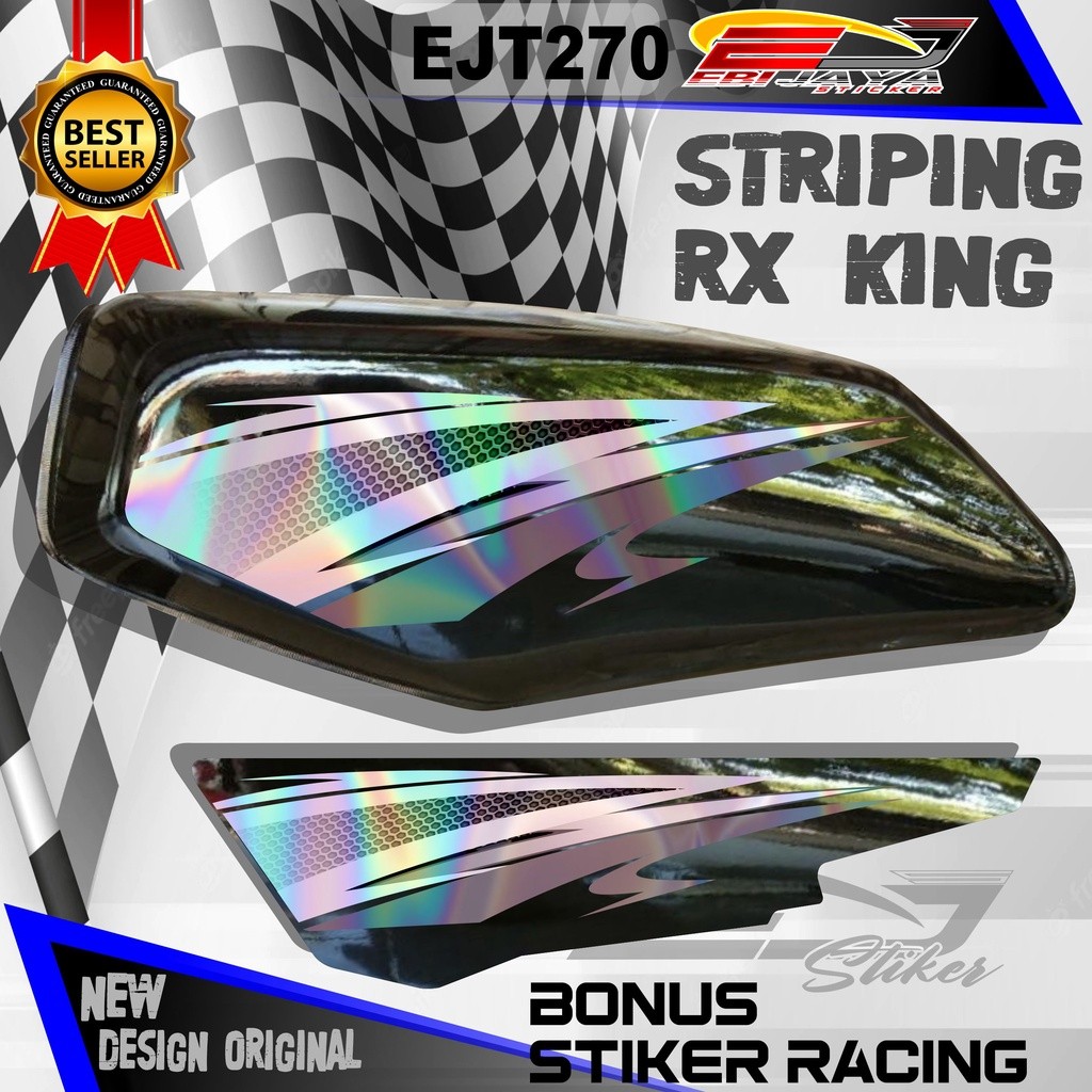 VARIASI STIKER HOLOGRAM DAN NON HOLOGRAM RK KING NEW MOTIF / STIKER STRIPING RX KING / STIKER MOTOR