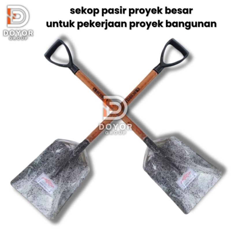 Sekup Pasir Cap Buaya Sekop Tanah Crocodile Bangunan Proyek