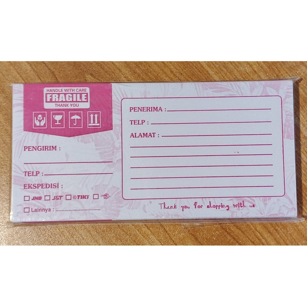 

LABEL OLSHOP LABEL PENGIRIMAN ONLINE SHOP ISI 100 LEMBAR