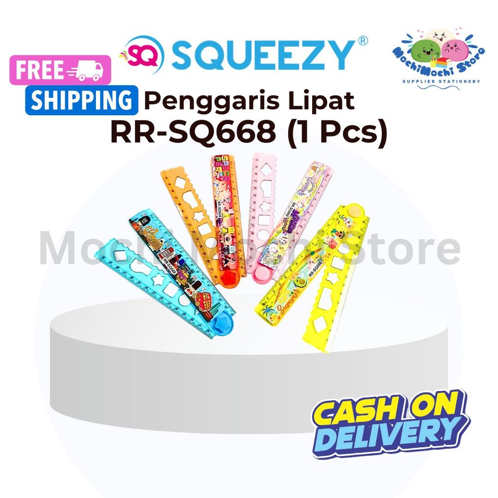

PER PCS Penggaris Lipat Karakter 30cm RR-SQ668 | Penggaris Plastik Lipat Warna | Penggaris Geometri | Penggaris Anak