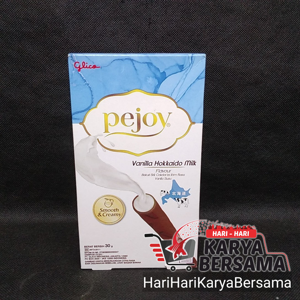 

MAKANAN RINGAN BISKUIT GLICO PEJOY VANILLA HOKKAIDO MILK BISKUIT STIK 30GR