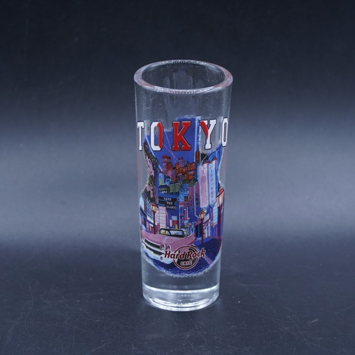 Hard Rock Cafe Tokyo Japan City Relief Classic Logo Shoot Glass Gelas Hardrock Original Merchandise 