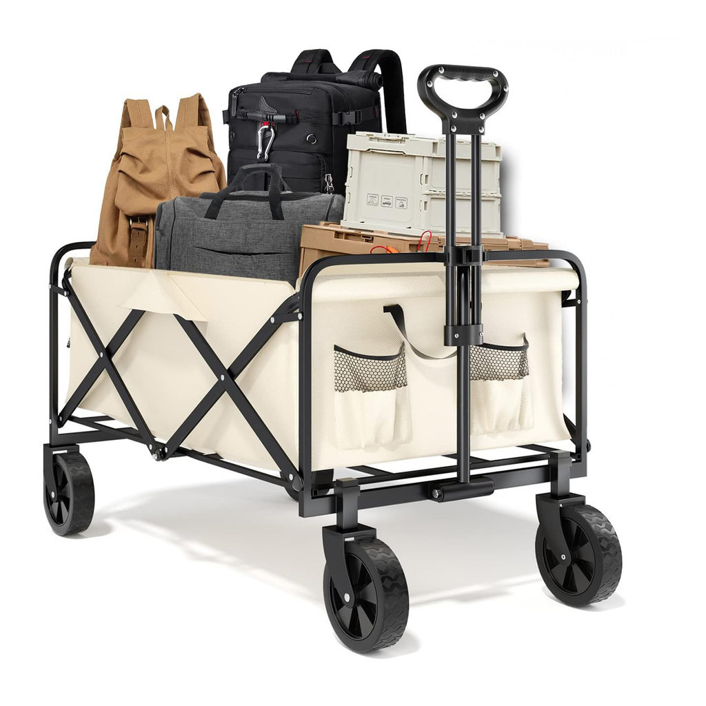 

- VILLVALD Troli Barang Lipat Camp Wagon Oxford Steel - VV80 -