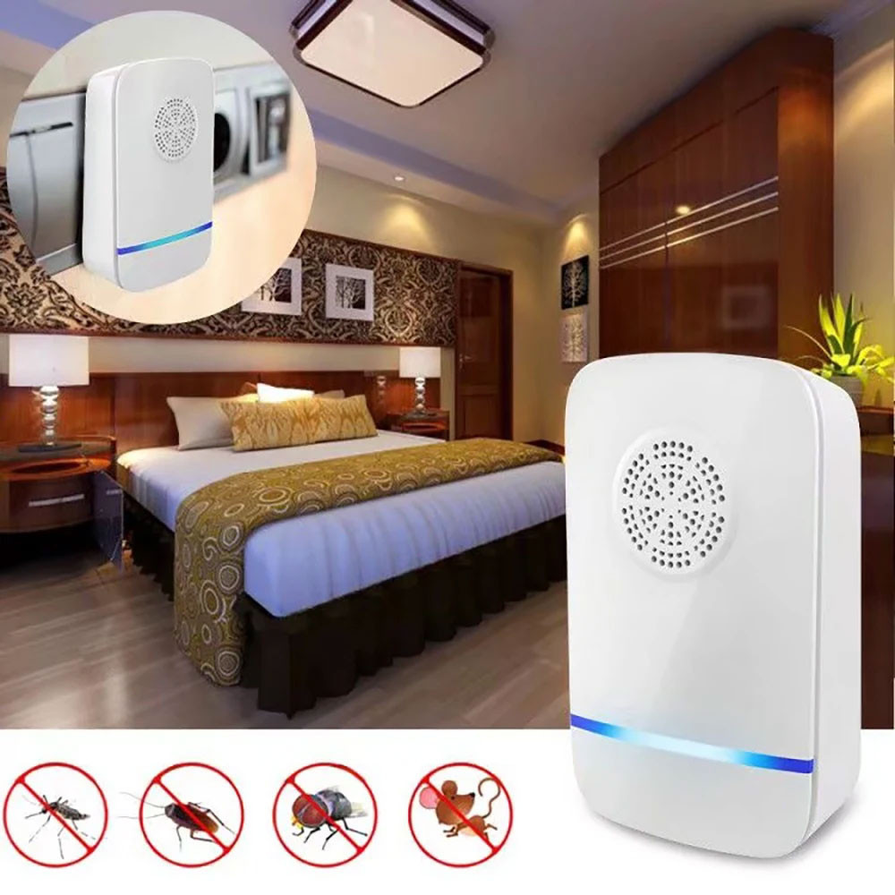

- Anti Nyamuk Ultrasonic Machine Pest Repeller Electro EU Plug - HR-533 -