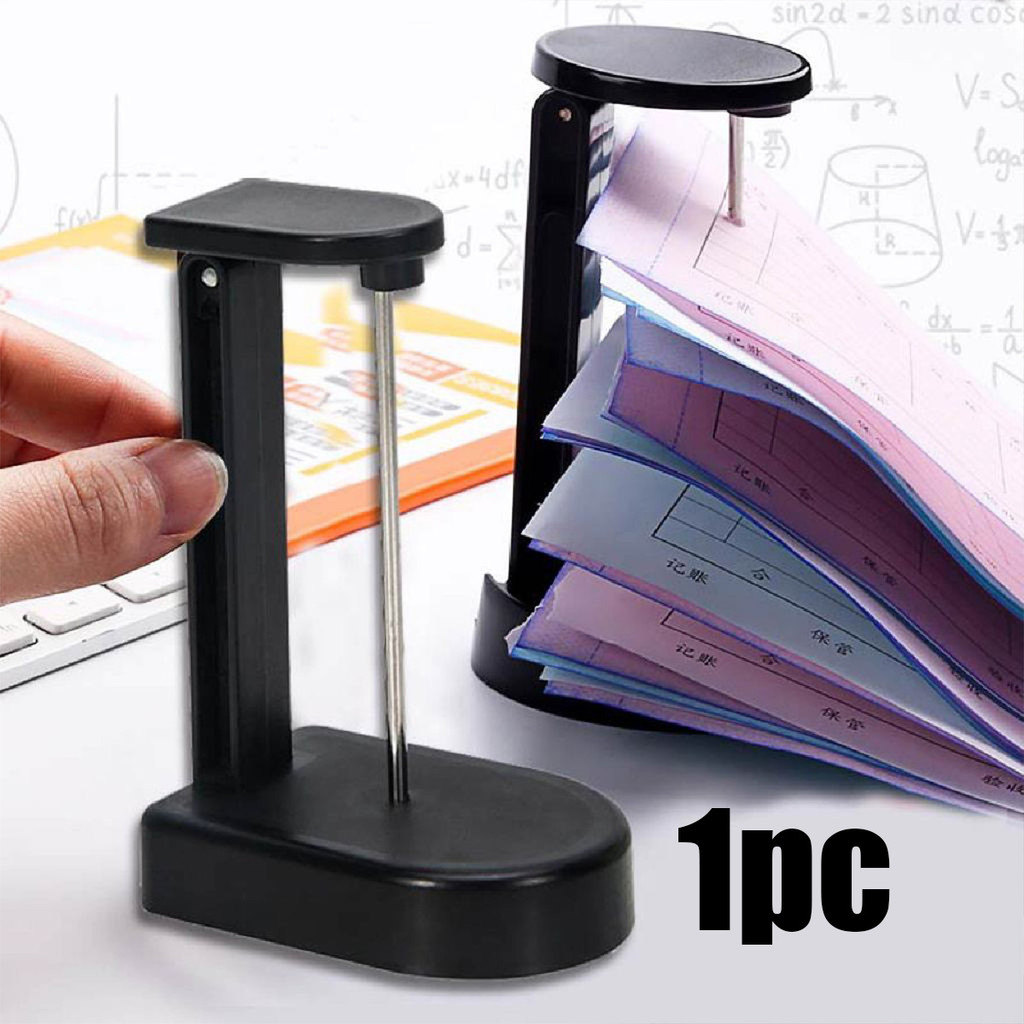 

Tusukan Bill nota kertas Tusukan Kertas Dengan Tutup Nota Paper Spear Combo Penyimpanan Bill Kuitansi Faktur Perlengkapan Kantor